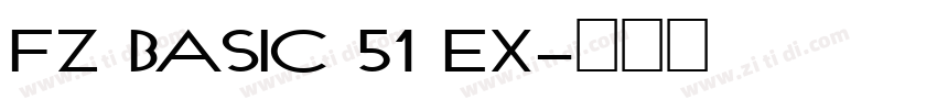 FZ BASIC 51 EX字体转换